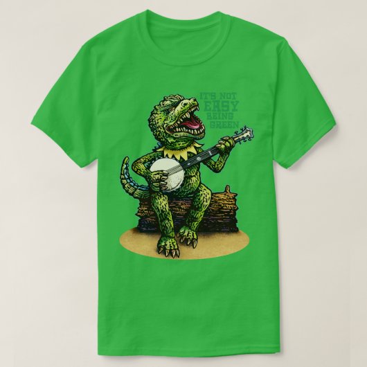 T-shirt Son Etre Vert Difficile (Design devant)