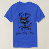 T-shirt Son fin Im fin Noir Chat Noël (Design devant)