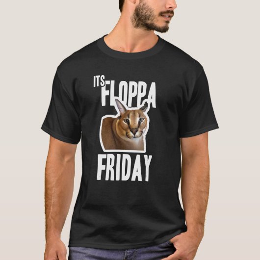 T-shirt Son Floppa Friday Meme (Devant)