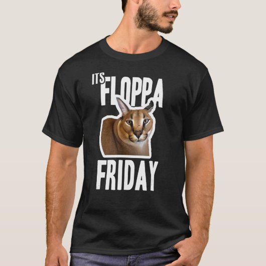 T-shirt Son Floppa Friday Meme (Devant)
