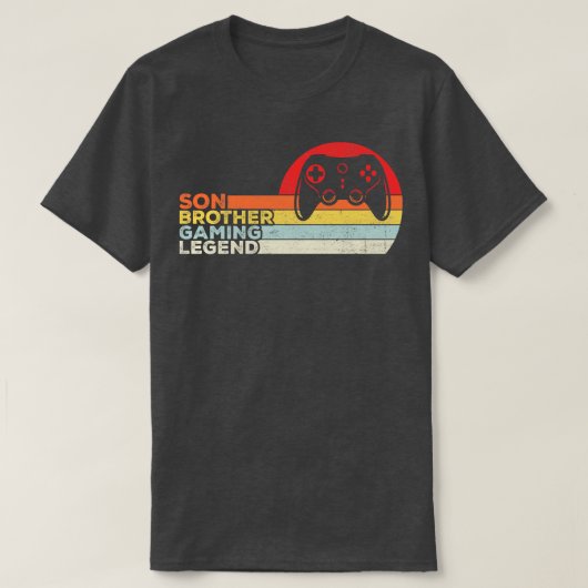 T-shirt Son Frère GamingFunny Gaming Citation Retro Cadeau (Design devant)