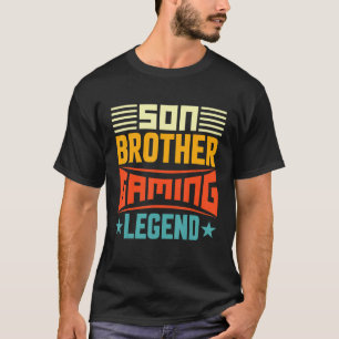 T-shirt Son Frère Jeux Légende Garçons Filles