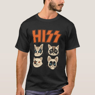 T-shirt Son Funky Chats Kittens Rock Rockin Long Sleeve T