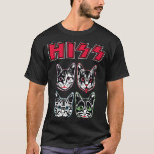 T-shirt Son Funny Chats Kittens Rock Rockin