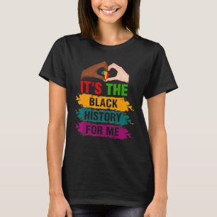 T-shirt Son histoire noire pour moi African Pride Hommes F