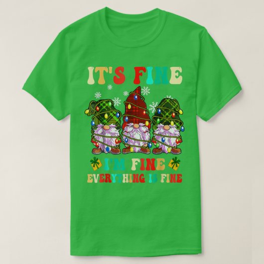 T-shirt Son Im Fin Tout Est Bien Noël 1 (Design devant)