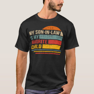 T-shirt Son-In-Law Favorite Child Retro For Mom-In-Law Mot