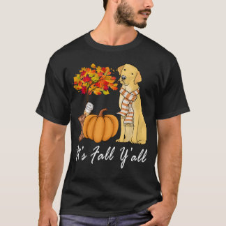 T-shirt Son Laboratoire Jaune Automne Labrador Yellow