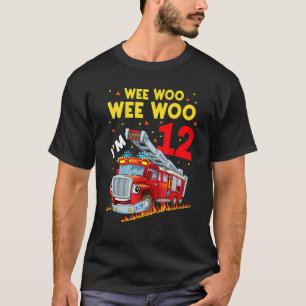 T-shirt Son L'alarme Je suis 12 Anniversaire Garçon Camion
