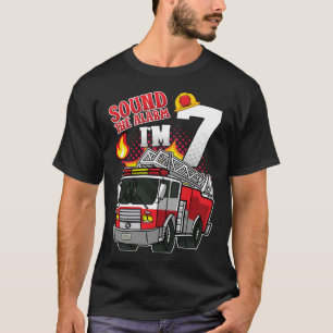 T-shirt Son L'alarme Je suis 7 pompiers Hommes
