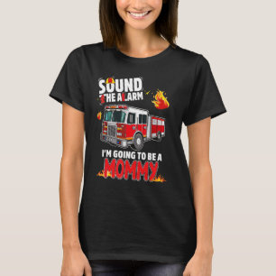 T-shirt Son L'Alarme Maman Maman Bébé Révéler Lutte contre