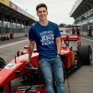 T-shirt Son « Les dimanches sont pour Jésus et la course »