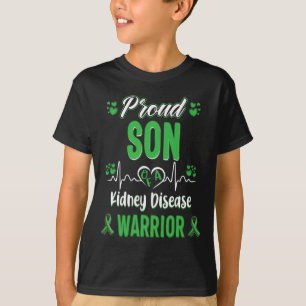 T-shirt Son Maladie du rein Guerrier Sensibilisation Ruban