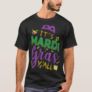 T-shirt Son Mardi Gras Yall Funny Mardi Gras Party Mask Co