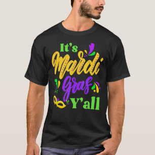 T-shirt Son Mardi Gras Yall Funny Mardi Gras Party Mask Ou