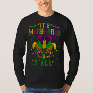 T-shirt Son Mardi Gras Yall Funny Mardi Gras Party Mask Ou