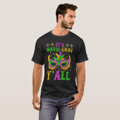 T-shirt Son Mardi Gras Yall Funny Mardi Gras Party Mask Ou (Devant entier)