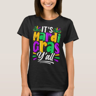 T-shirt Son Masque Mardi Gras Yall Mardi Gras Party