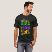 T-shirt Son Masque Mardi Gras Yall Mardi Gras Party (Devant entier)