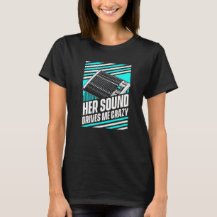 T-shirt Son M'Entraîne Crazy Audio Engineer Hu