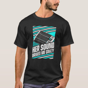T-shirt Son M'Entraîne Crazy Audio Engineer Hu