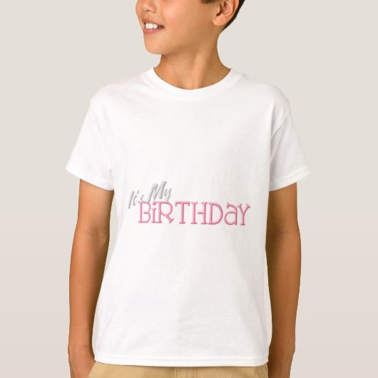 T-shirt Son mon Birthaday (Devant)