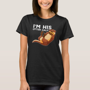 T-shirt Son Otter Half Pun romantique Couple Valentine's D