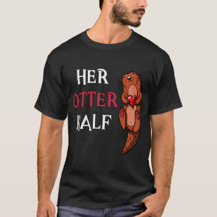T-shirt Son Petit Ami Demi-Loutre
