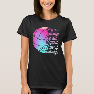 T-shirt Son plus grand fan volleyball Maman Motheru2019s D