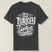 T-shirt son temps de dinde farci (Design devant)