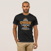T-SHIRT SON UNE CHOSE D'OWEN QUE VOUS NE COMPRENDRIEZ PAS (Devant entier)