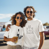 T-shirt Son Whiskey, Couple, Époux, Amusant, Simple Design