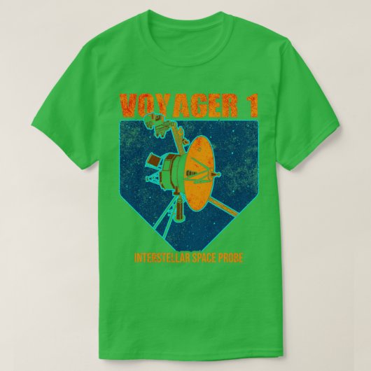 T-shirt Sonde spatiale interstellaire Voyager 1 (Design devant)