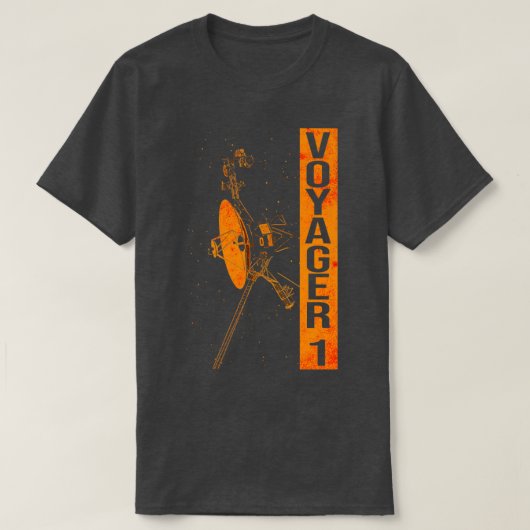 T-shirt sonde spatiale interstellaire Voyager 14 (Design devant)