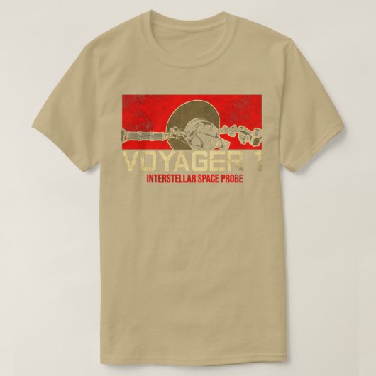 T-shirt sonde spatiale interstellaire Voyager 14 (Design devant)
