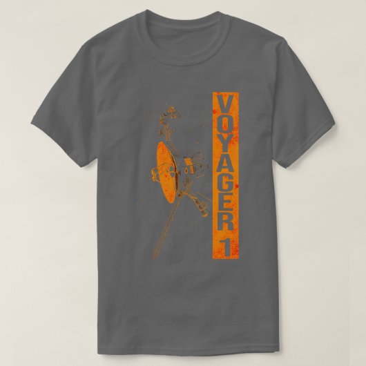 T-shirt sonde spatiale interstellaire Voyager 1 5 (Design devant)