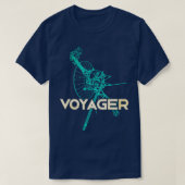 T-shirt sonde spatiale interstellaire Voyager 5 (Design devant)