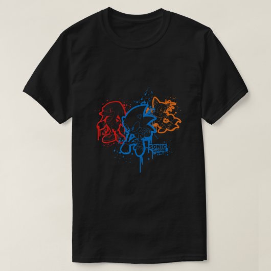 T-shirt Sonic Friends Spray Paint (Design devant)