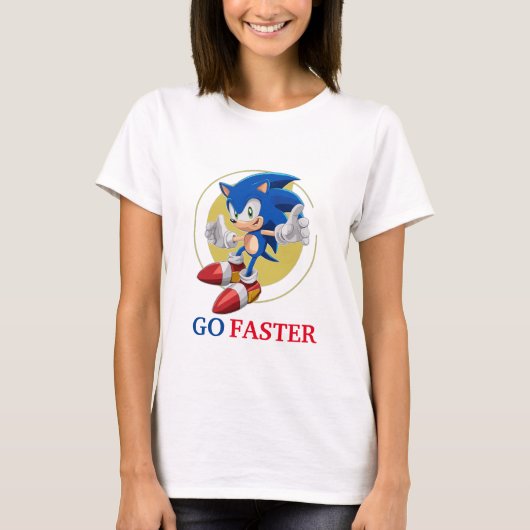 T-shirt Sonic Go plus rapide (Devant)