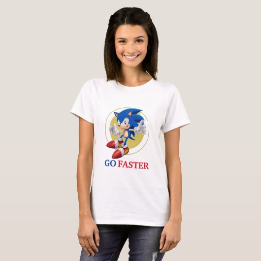 T-shirt Sonic Go plus rapide (Devant entier)