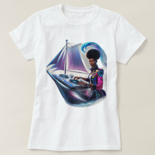 T-shirt Sonic Navigator : DJ Pilote À Travers Les Soundwav