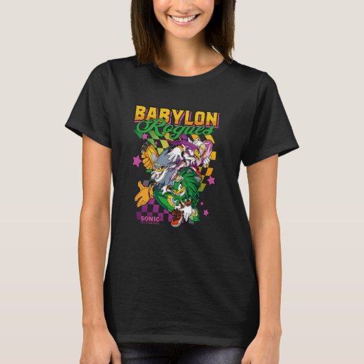 T-shirt Sonic The Hedgehog Babylon Rogues Crew Retro Chest (Devant)