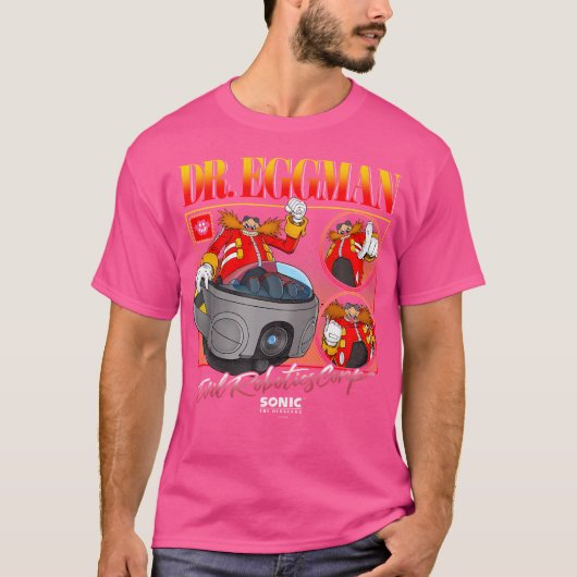 T-shirt Sonic The Hedgehog Dr Eggman Evil Robotics Corp V (Devant)