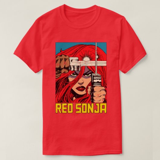 T-shirt Sonja rouge vintage 1983 (Design devant)
