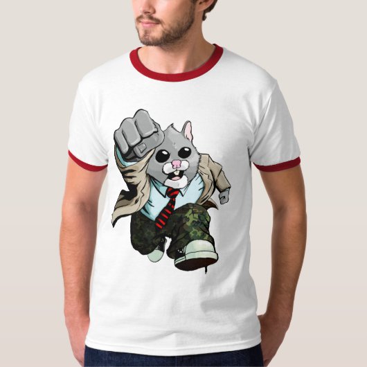 T-shirt Sonnerie de rage de hamster (Devant)