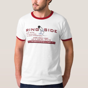 T-shirt Sonnerie rouge de premiers rangs/blanche vivante