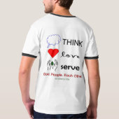 T-shirt Sonnerie T de THINK.LOVE.SERVE (Dos)