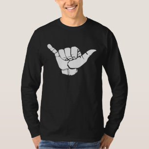 T-shirt Sonneurs Shaka signe à main Surf de surf Culture