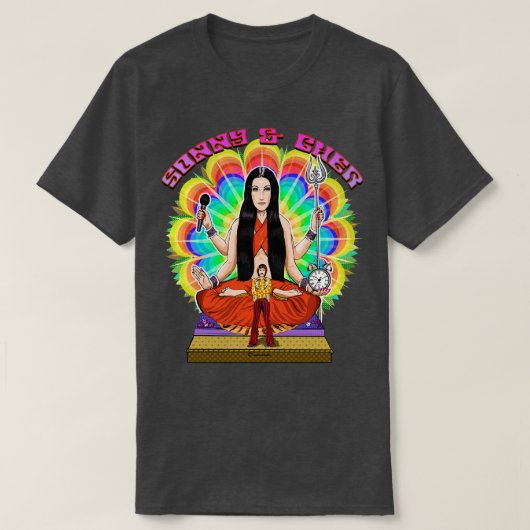 T-shirt Sonny et Cher déesse psychédélique (Design devant)