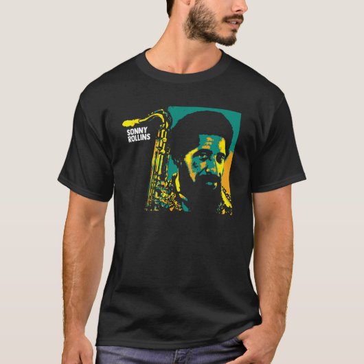 T-shirt Sonny Rollins. Walter Theodore Rollins v.2 (Devant)